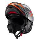 Capacete Texx Escam Kratos Nomade Pret Laran Cinz Bril 56
