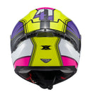 Capacete Texx Fecha Raptor Hornet Verd Rox Branc Ros Bril 60