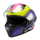 Capacete Texx Fecha Raptor Hornet Verd Rox Branc Ros Bril 62
