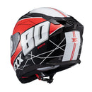 Capacete Texx Fecha Kaiman Vector Verm Pret Branc Bril 56
