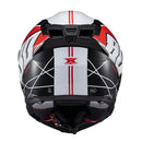 Capacete Texx Fecha Kaiman Vector Verm Pret Branc Bril 56