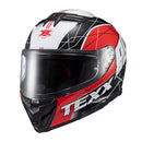 Capacete Texx Fecha Kaiman Vector Verm Pret Branc Bril 56