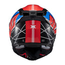 Capacete Texx Fecha Kaiman Vector Azu Verm Pret Branc Bril 62
