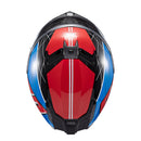 Capacete Texx Fecha Kaiman Vector Azu Verm Pret Branc Bril 62