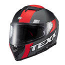 Capacete Texx Fecha Kaiman Track Verm Pret Cinz Fosc 56