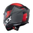 Capacete Texx Fecha Kaiman Track Verm Pret Cinz Fosc 62
