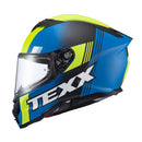 Capacete Texx Fecha Kaiman Track Verd Pret Azu Fosc 56