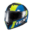 Capacete Texx Fecha Kaiman Track Verd Pret Azu Fosc 56