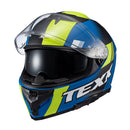 Capacete Texx Fecha Kaiman Track Verd Pret Azu Fosc 62