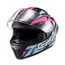 Capacete Texx Fecha Raptor Genesis Azu Ros Branc Bril 60