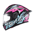 Capacete Texx Fecha Raptor Genesis Azu Ros Branc Bril 62