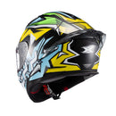 Capacete Texx Fecha Raptor Genesis Azu Amare Branc Bril 56
