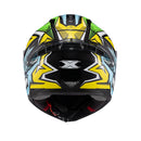 Capacete Texx Fecha Raptor Genesis Azu Amare Branc Bril 56