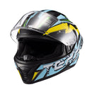 Capacete Texx Fecha Raptor Genesis Azu Amare Branc Bril 56