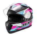 Capacete Texx Strike Ride Azu Ros Branc Pret Bril 56
