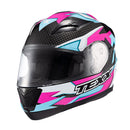 Capacete Texx Strike Ride Azu Ros Branc Pret Bril 60