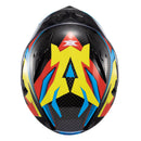Capacete Texx Strike Ride Azu Verd Verm Pret Bril 60