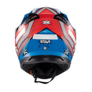 Capacete Texx Strike Superstar Azu Verm Branc Bril 56
