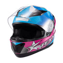 Capacete Texx Strike Superstar Azu Ros  Branc Bril 62