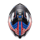 Capacete Texx Fecha Kaiman Flag Usa  Bril 58