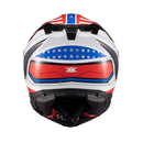 Capacete Texx Fecha Kaiman Flag Usa  Bril 62