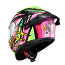 Capacete Texx Fechado Spihe Maasai Verde Rosa 62