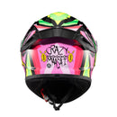 Capacete Texx Fechado Spihe Maasai Verde Rosa 62