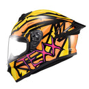 Capacete Texx Fechado Spihe Maasai Laranja Amarelo 56