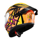 Capacete Texx Fechado Spihe Maasai Laranja Amarelo 56