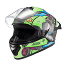 Capacete Texx Fechado Spihe Gear Verde Azul Rosa 62
