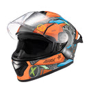 Capacete Texx Fechado Spihe Gear Verm Azul 56