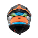 Capacete Texx Fechado Spihe Gear Verm Azul 58