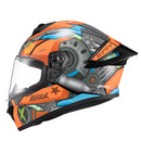 Capacete Texx Fechado Spihe Gear Verm Azul 62
