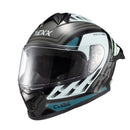 Capacete Texx Fechado Spihe Cube Azul Verde 58