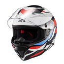 Capacete Texx Fechado Hunter Ark Preto Verm Azul E Branco Brilho 56