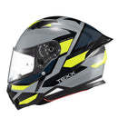 Capacete Texx Fechado Hunter Ark Preto Verde E Cinza Brilho 56