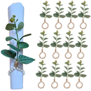 Kit 6 Ou 12 Porta Guardanapo Tropical Eucalipto De Folhas Verdes - UN / 6