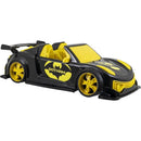 Carrinho Gotham Preto Com Amarelo 37,5x17x11cm Para Crianças