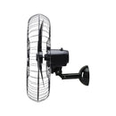 Ventilador De Parede Ventisol Oscilante 60cm Metal Preto 1400rpm Bivolt
