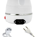 Chaleira Eletrica Dobravel Silicone 600w 110v 600ml Branco