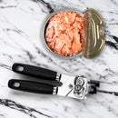 Abridor De Lata Aço Inox Manivela Forte Robusto  Cor:preto