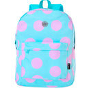Mochila De Costas Feminina Juvenil Básica Bolinhas Cor:verde