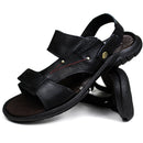 Sandália Papete Masculina De Couro Preto 1900 - DCB1900LTPTO