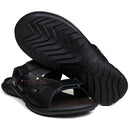 Sandália Papete Masculina De Couro Preto 1900 - DCB1900LTPTO