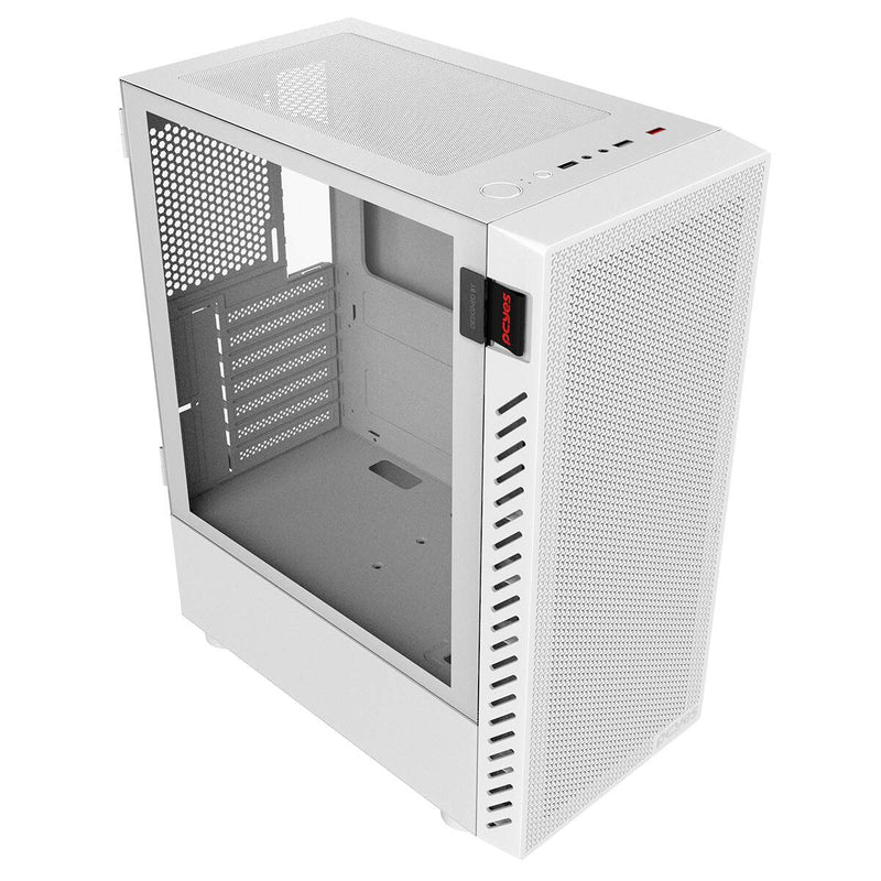 Gabinete Gamer Bolter White Ghost - Lateral Em Vidro - Pcyes - Gbwgpbr