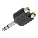 ADAPTADOR FÊMEA RCA DUPLA PARA PLUG P10 STEREO - PC / 10