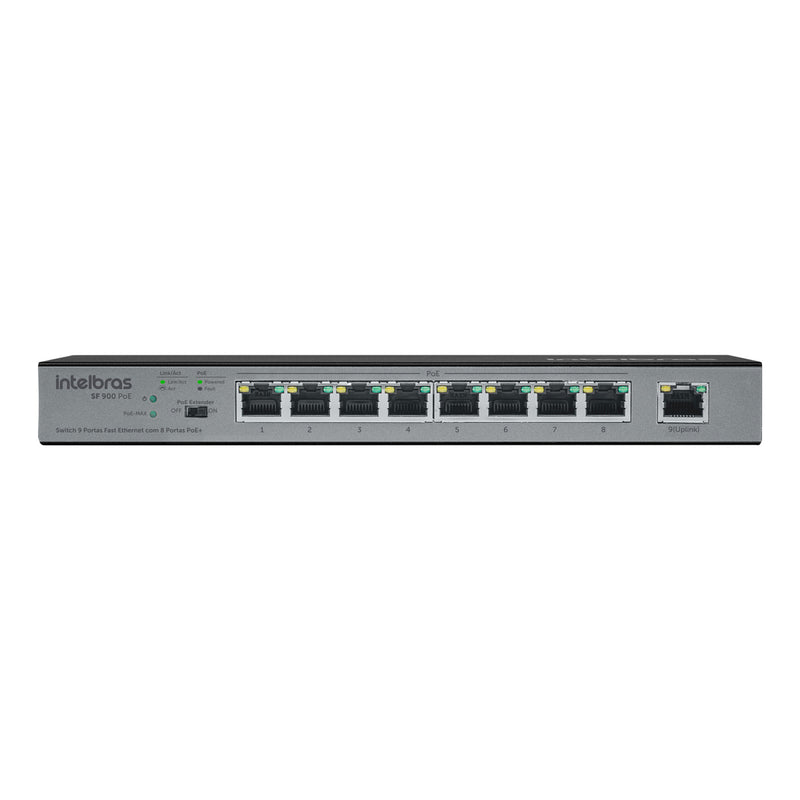 Switch 9 Portas Fast Ethernet C/ 8 Portas Poe+ Sf 900 Hi-poe 4760040