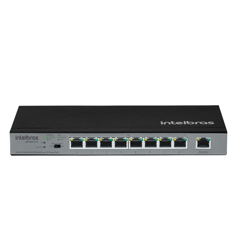 Switch 9 Portas Fast Ethernet C/ 8 Portas Poe+ Sf 900 Hi-poe 4760040