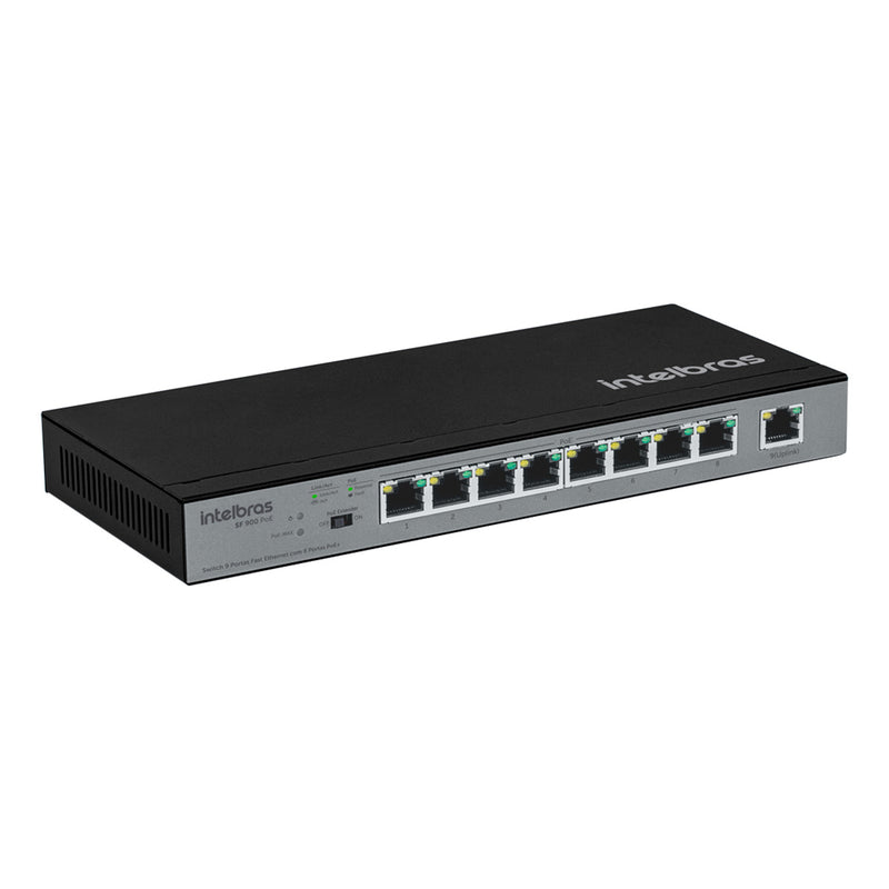 Switch 9 Portas Fast Ethernet C/ 8 Portas Poe+ Sf 900 Hi-poe 4760040