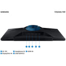 Monitor Samsung Gamer Odyssey G32 27'' 165hz 1ms Fhd Hdmi Dp Headphone Has Pivot Preto Série G32 - Ls27ag320nlxzd
